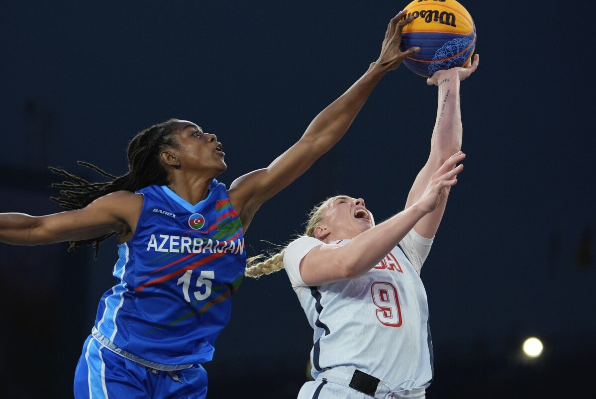 Campeã defensora dos Estados Unidos cai para 0-2 no jogo de grupo de basquete 3x3 com derrota de 20-17 para o Azerbaijão